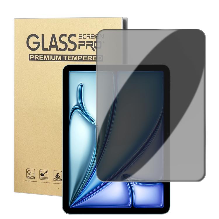 For iPad Air 11 2026 / 2025 / 2024 Curved Edge Anti-Fingerprint Privacy Tempered Glass Tablet Screen Film