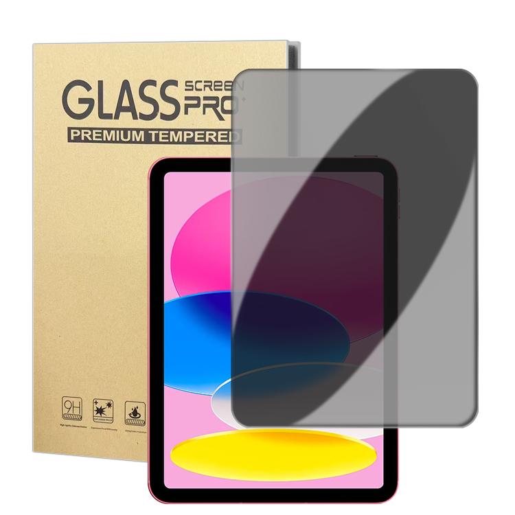 For iPad 10.2 2021 / 2020 / 2019 Curved Edge Anti-Fingerprint Privacy Tempered Glass Tablet Screen Film