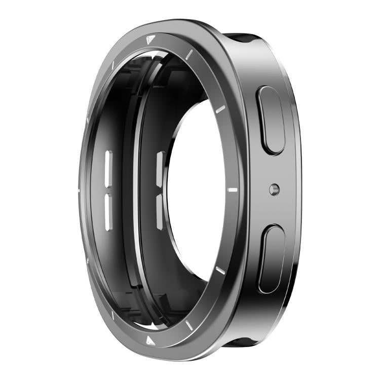 For Samsung Galaxy Watch8 44mm Metal Frame PC Back Cover Watch Protective Case