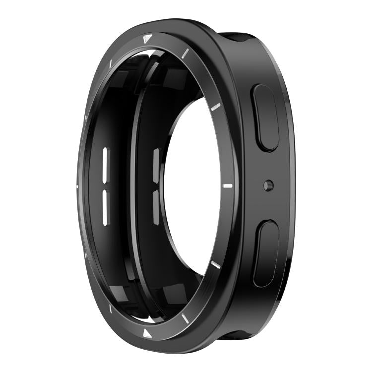 For Samsung Galaxy Watch8 40mm Metal Frame PC Back Cover Watch Protective Case
