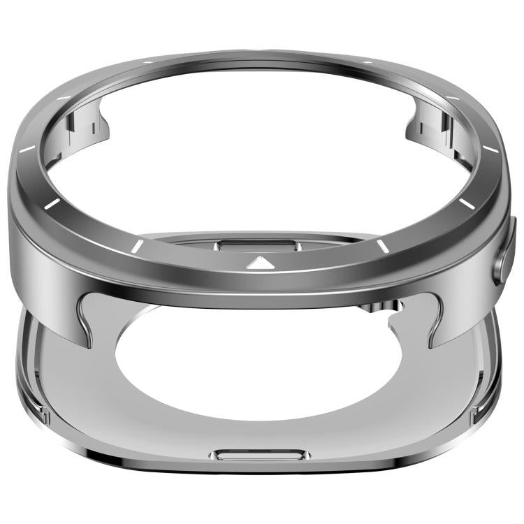 For Samsung Galaxy Watch8 40mm Metal Frame PC Back Cover Watch Protective Case