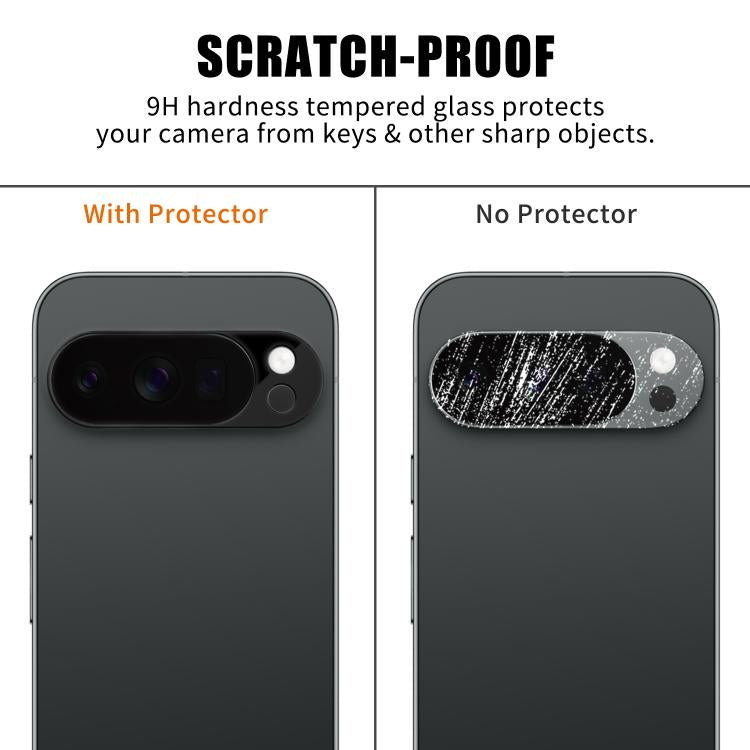 For Google Pixel 10 Pro XL Kalebol Silk-Screened HD Anti-Fingerprint AR Integrated Camera Lens Tempered Glass Film