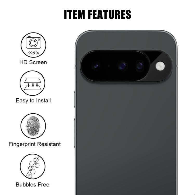 For Google Pixel 10 Kalebol Silk-Screened HD Anti-Fingerprint AR Integrated Camera Lens Tempered Glass Film