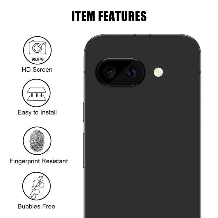 For Google Pixel 9a Kalebol Transparent HD Anti-Fingerprint AR Integrated Camera Lens Tempered Glass Film