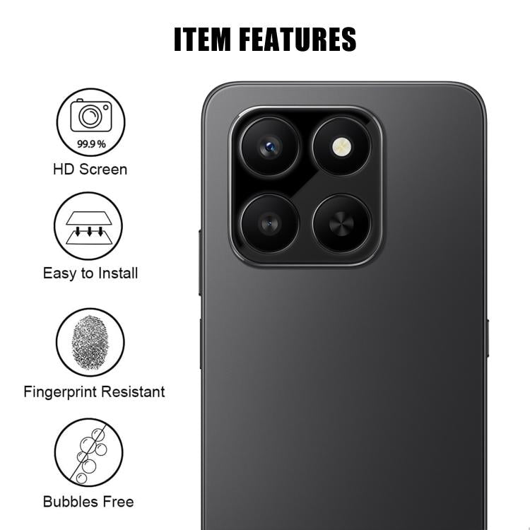 For Honor 400 Smart 5G Kalebol Silk-Screened HD Anti-Fingerprint AR Integrated Camera Lens Tempered Glass Film