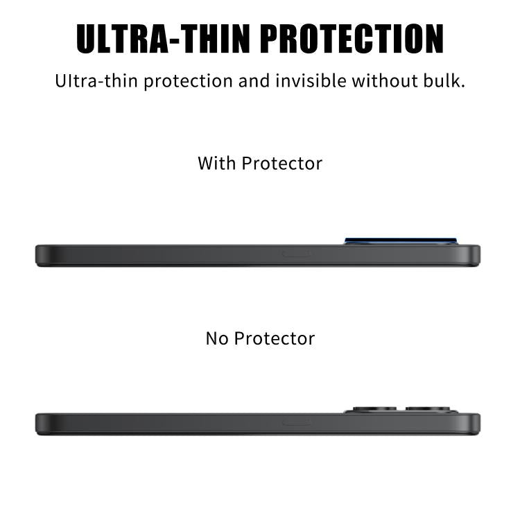 For Honor 400 Smart 5G Kalebol Silk-Screened HD Anti-Fingerprint AR Integrated Camera Lens Tempered Glass Film