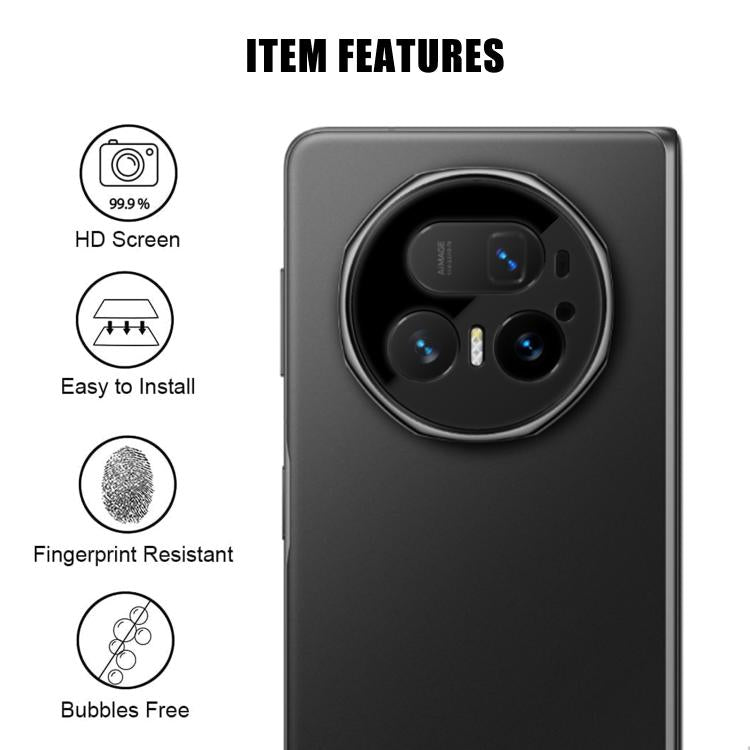For Honor Magic V5 Kalebol Silk-Screened HD Anti-Fingerprint AR Integrated Camera Lens Tempered Glass Film