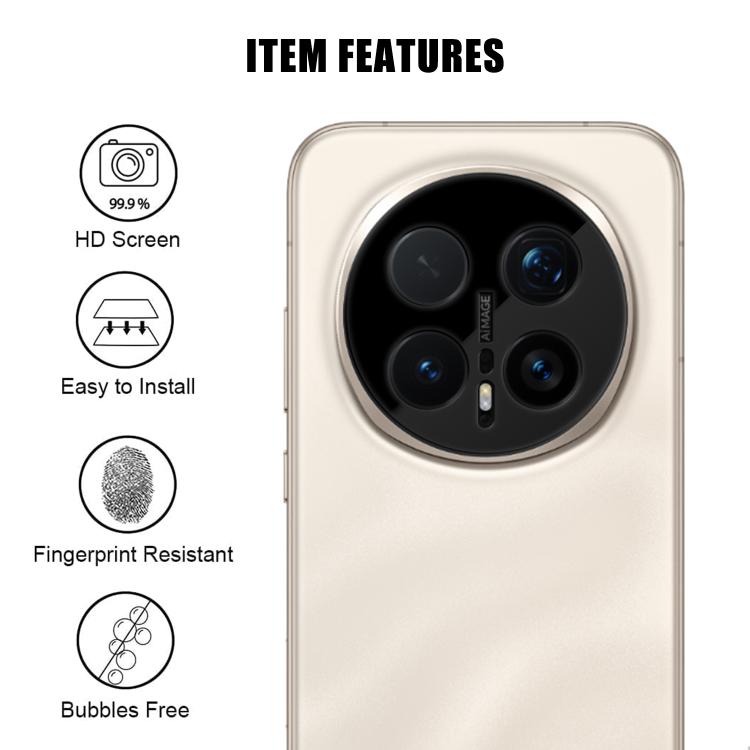 For Honor Magic8 Pro Kalebol Silk-Screened HD Anti-Fingerprint AR Integrated Camera Lens Tempered Glass Film