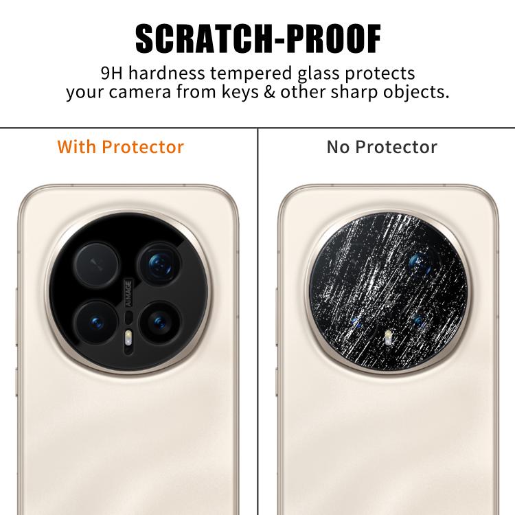 For Honor Magic8 Pro Kalebol Silk-Screened HD Anti-Fingerprint AR Integrated Camera Lens Tempered Glass Film