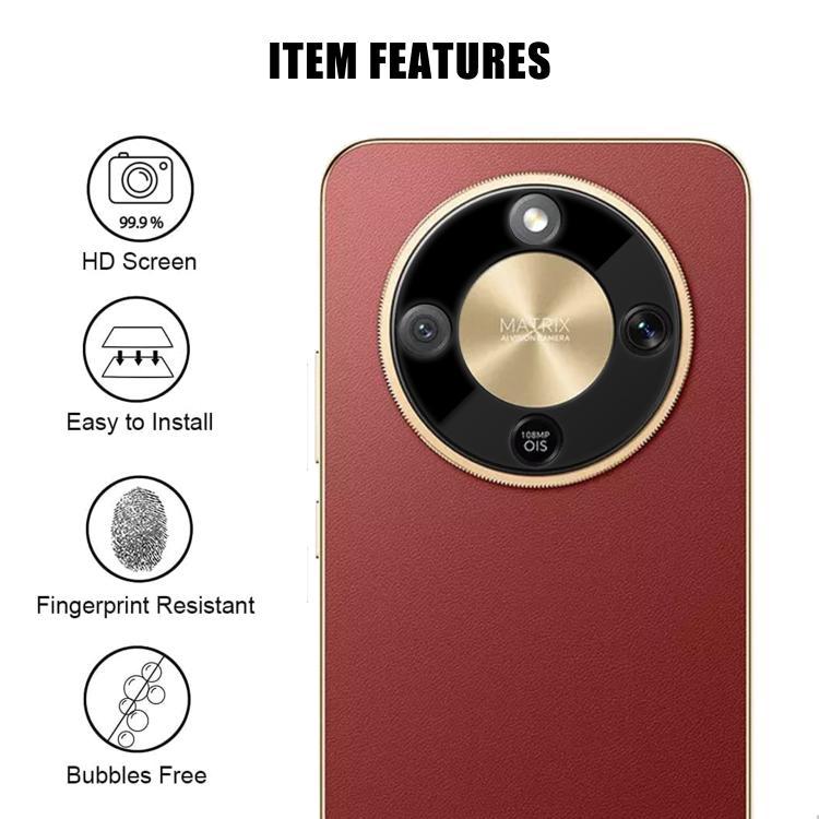 For Honor X9d / Magic8 Lite Kalebol Silk-Screened HD Anti-Fingerprint AR Integrated Camera Lens Tempered Glass Film