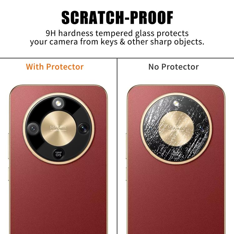 For Honor X9d / Magic8 Lite Kalebol Silk-Screened HD Anti-Fingerprint AR Integrated Camera Lens Tempered Glass Film