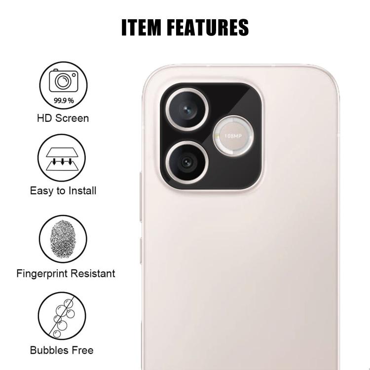 For Honor 600 Lite Global  Kalebol Silk-Screened HD Anti-Fingerprint AR Integrated Camera Lens Tempered Glass Film