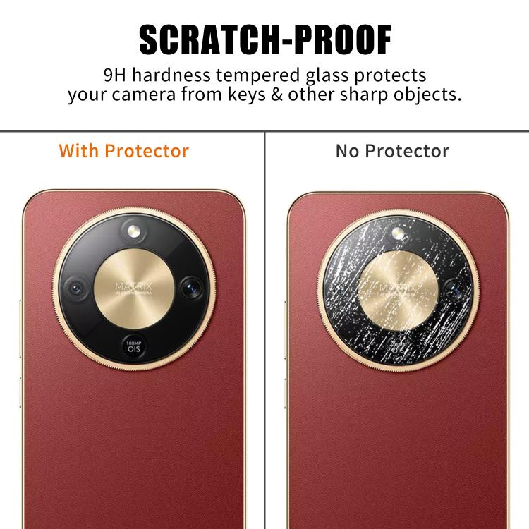 For Honor X9d / Magic8 Lite Kalebol Transparent HD Anti-Fingerprint AR Integrated Camera Lens Tempered Glass Film