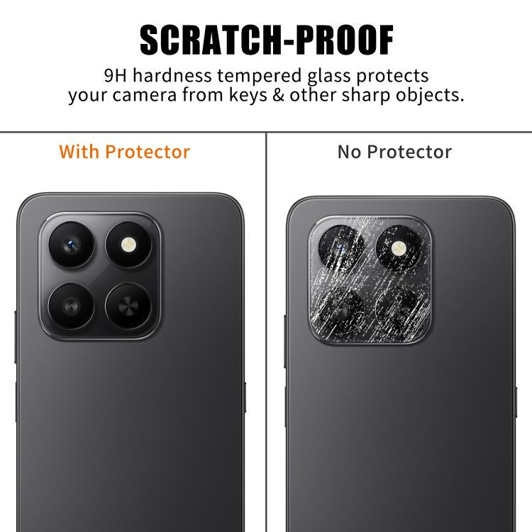 For Honor 400 Smart 5G / X7d 4G Kalebol Transparent HD Anti-Fingerprint AR Integrated Camera Lens Tempered Glass Film