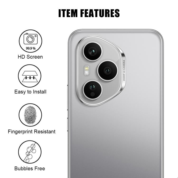For Honor 400 Pro Global 160.8mm Kalebol Transparent HD Anti-Fingerprint AR Integrated Camera Lens Tempered Glass Film