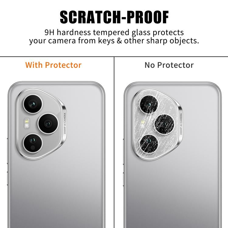 For Honor 400 Pro Global 160.8mm Kalebol Transparent HD Anti-Fingerprint AR Integrated Camera Lens Tempered Glass Film