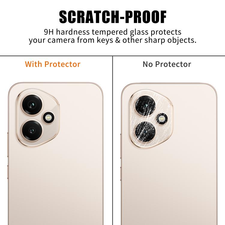 For Honor 400 Global 156.5mm Kalebol Transparent HD Anti-Fingerprint AR Integrated Camera Lens Tempered Glass Film