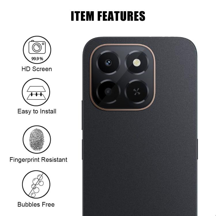 For Honor X6c Kalebol Transparent HD Anti-Fingerprint AR Integrated Camera Lens Tempered Glass Film