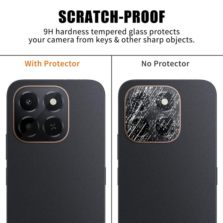 For Honor X6c Kalebol Transparent HD Anti-Fingerprint AR Integrated Camera Lens Tempered Glass Film