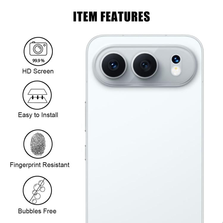 For Honor 500 Global 155.8mm Kalebol Transparent HD Anti-Fingerprint AR Integrated Camera Lens Tempered Glass Film