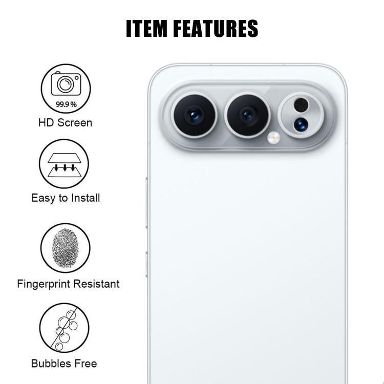 For Honor 500 Pro Global 155.8mm Kalebol Transparent HD Anti-Fingerprint AR Integrated Camera Lens Tempered Glass Film