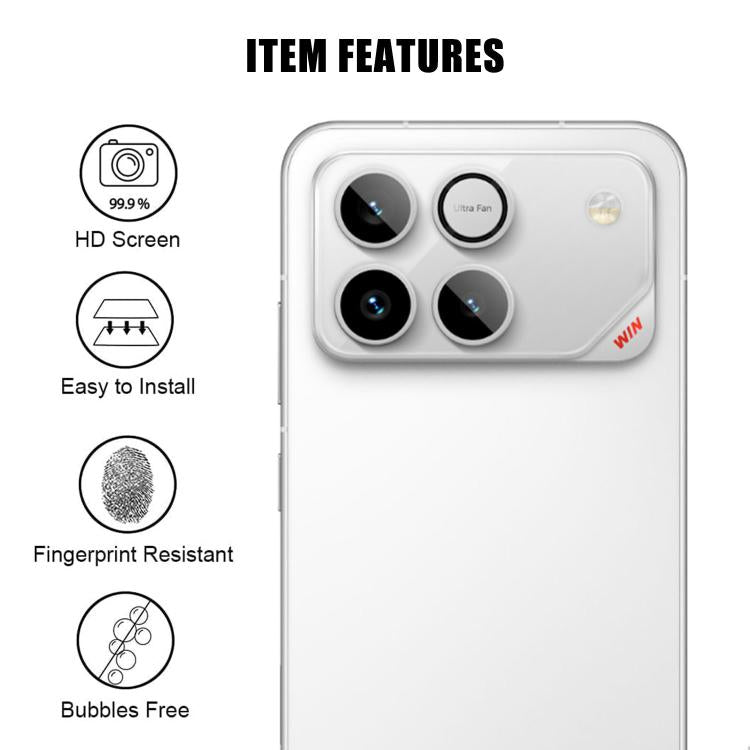 For Honor Win / Win RT Kalebol Transparent HD Anti-Fingerprint AR Integrated Camera Lens Tempered Glass Film