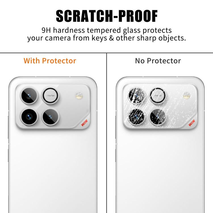 For Honor Win / Win RT Kalebol Transparent HD Anti-Fingerprint AR Integrated Camera Lens Tempered Glass Film