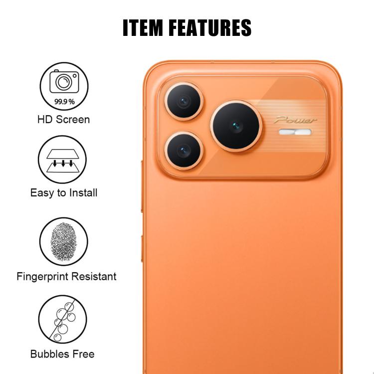 For Honor Power2 Kalebol Transparent HD Anti-Fingerprint AR Integrated Camera Lens Tempered Glass Film
