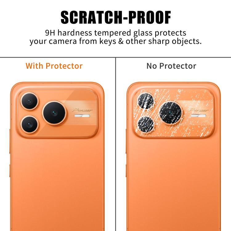 For Honor Power2 Kalebol Transparent HD Anti-Fingerprint AR Integrated Camera Lens Tempered Glass Film