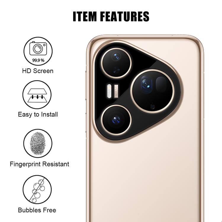 For Huawei Pura 80 Ultra Kalebol Silk-Screened HD Anti-Fingerprint AR Integrated Camera Lens Tempered Glass Film