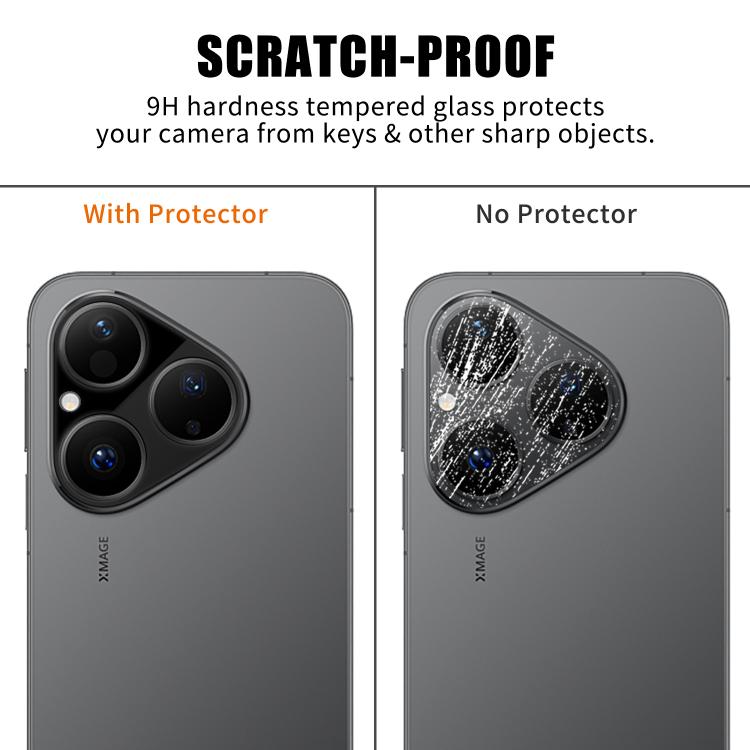 For Huawei Pura 80 Kalebol Silk-Screened HD Anti-Fingerprint AR Integrated Camera Lens Tempered Glass Film