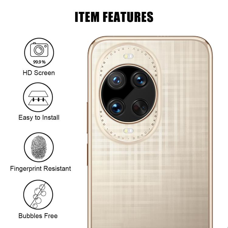 For Huawei nova 14 Ultra Kalebol Silk-Screened HD Anti-Fingerprint AR Integrated Camera Lens Tempered Glass Film