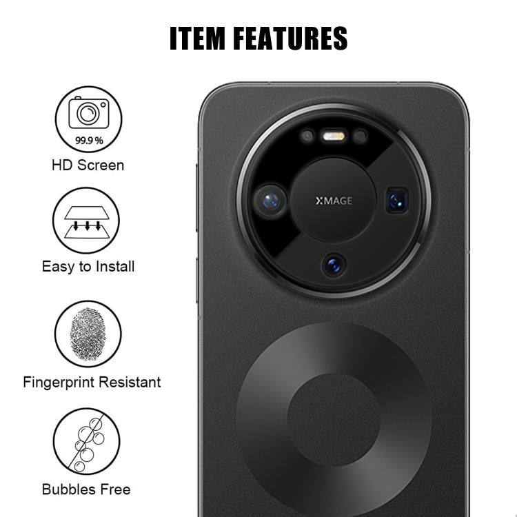 For Huawei Mate 80 / Mate 80 Pro Kalebol Silk-Screened HD Anti-Fingerprint AR Integrated Camera Lens Tempered Glass Film