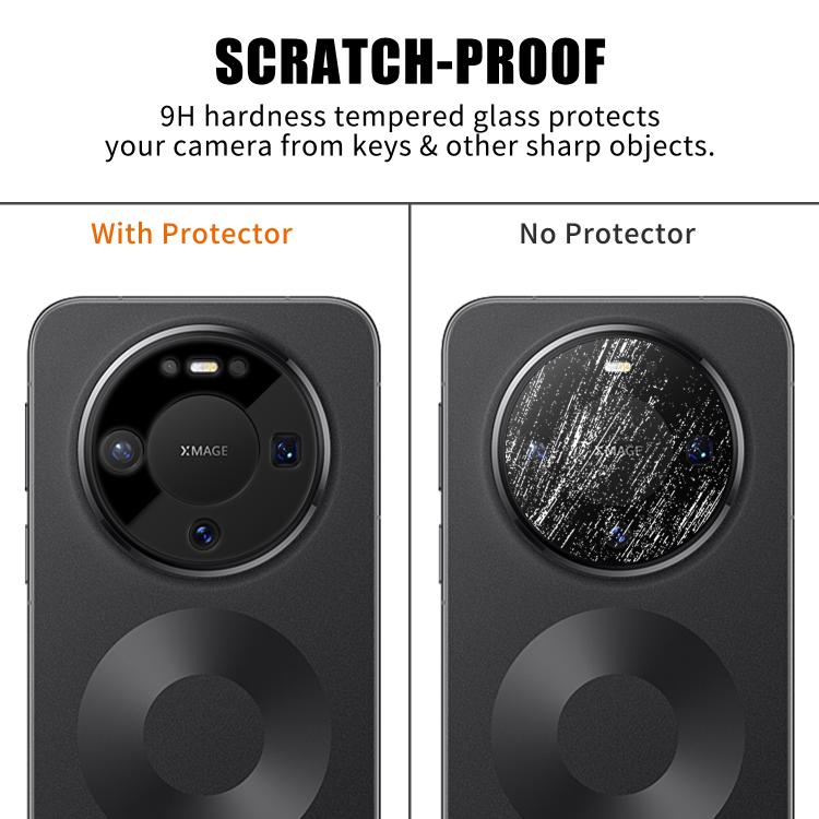 For Huawei Mate 80 / Mate 80 Pro Kalebol Silk-Screened HD Anti-Fingerprint AR Integrated Camera Lens Tempered Glass Film