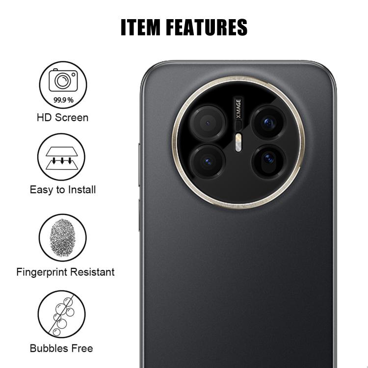For Huawei Mate 70 Air Kalebol Silk-Screened HD Anti-Fingerprint AR Integrated Camera Lens Tempered Glass Film