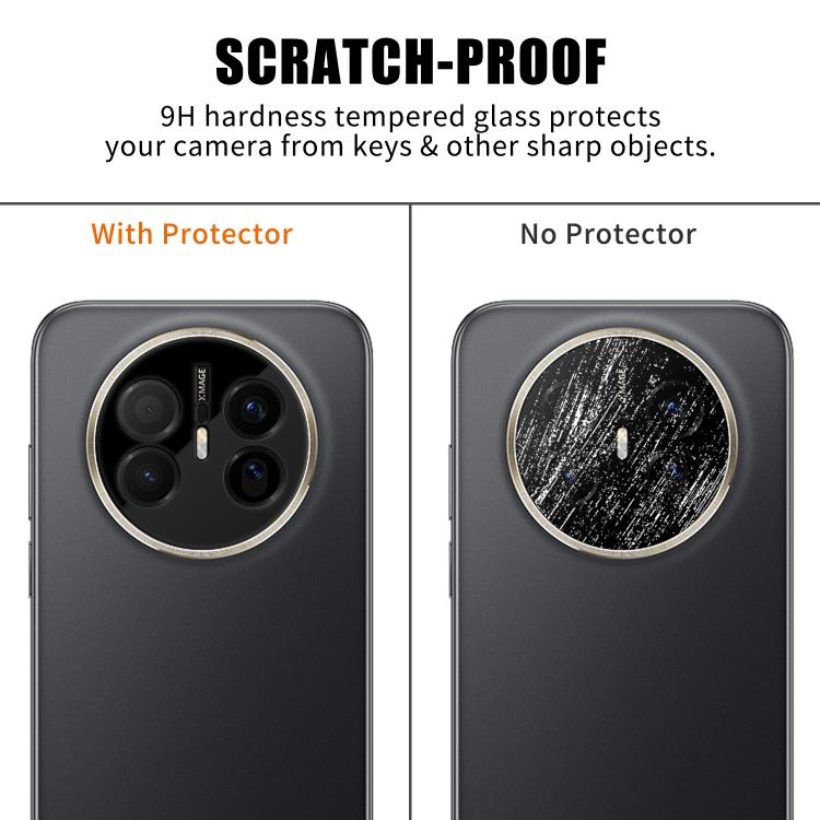 For Huawei Mate 70 Air Kalebol Silk-Screened HD Anti-Fingerprint AR Integrated Camera Lens Tempered Glass Film