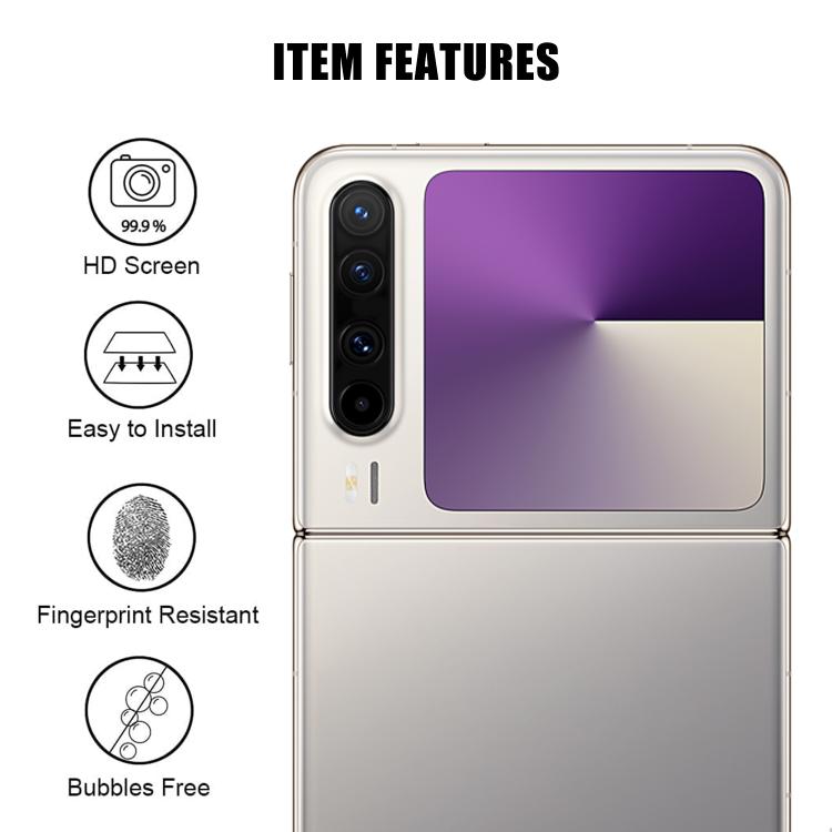 For Huawei Pura X Kalebol Transparent HD Anti-Fingerprint AR Integrated Camera Lens Tempered Glass Film