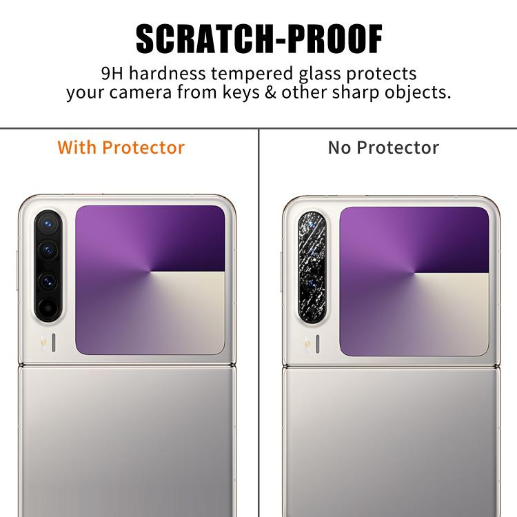 For Huawei Pura X Kalebol Transparent HD Anti-Fingerprint AR Integrated Camera Lens Tempered Glass Film