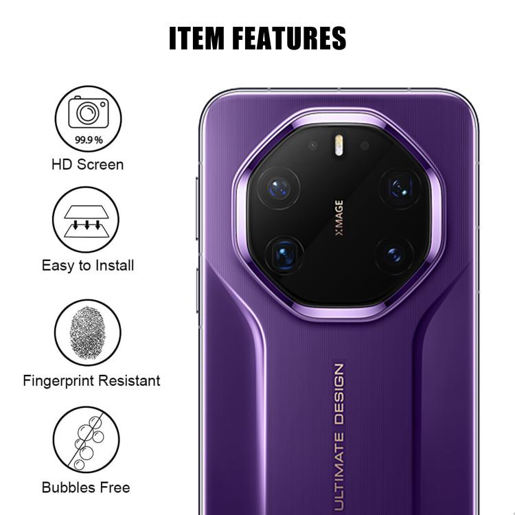 For Huawei Mate 80 RS Ultimate Kalebol Transparent HD Anti-Fingerprint AR Integrated Camera Lens Tempered Glass Film