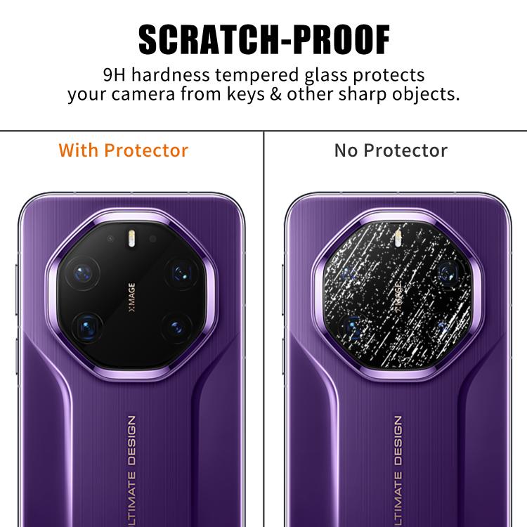 For Huawei Mate 80 RS Ultimate Kalebol Transparent HD Anti-Fingerprint AR Integrated Camera Lens Tempered Glass Film