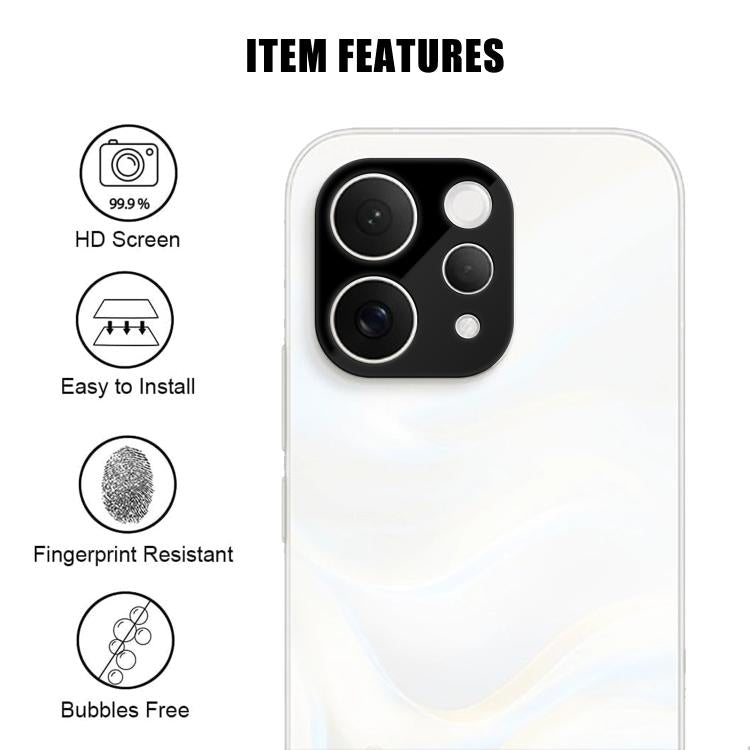 For vivo S50 5G Kalebol Silk-Screened HD Anti-Fingerprint AR Integrated Camera Lens Tempered Glass Film