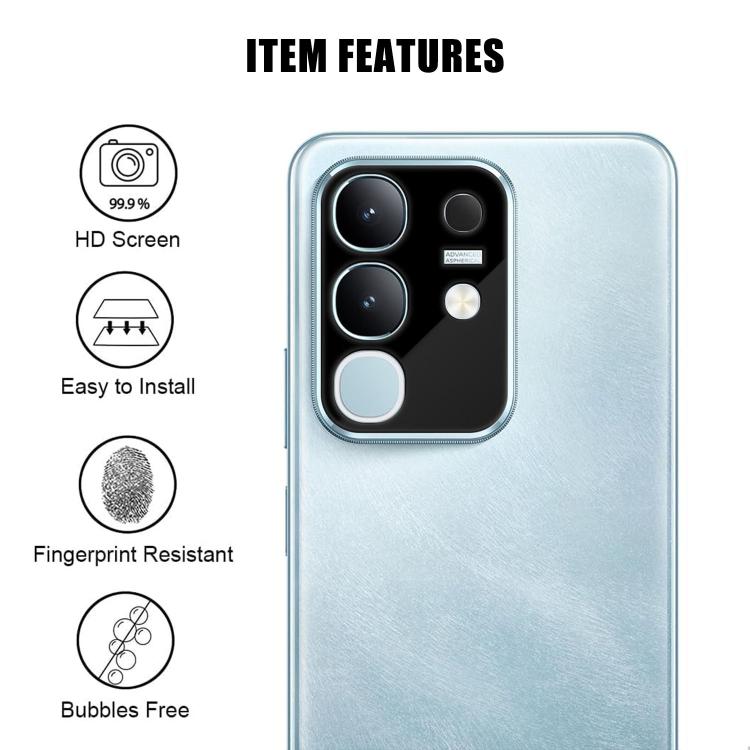 For vivo Y29 4G / T4x Kalebol Silk-Screened HD Anti-Fingerprint AR Integrated Camera Lens Tempered Glass Film
