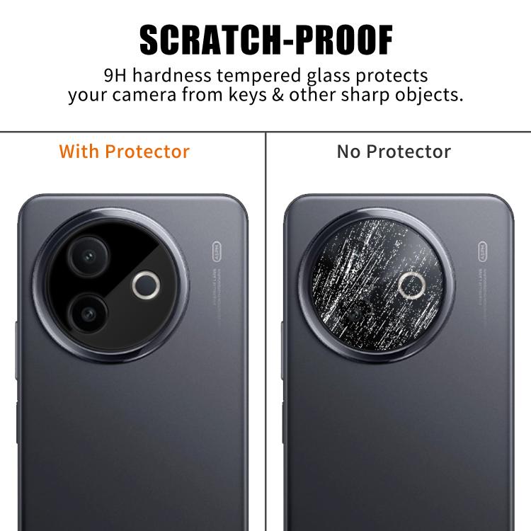 For vivo Y39  5G Kalebol Silk-Screened HD Anti-Fingerprint AR Integrated Camera Lens Tempered Glass Film