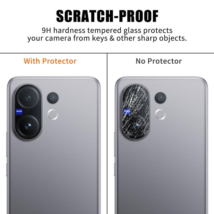 For vivo V60 5G / S30 Kalebol Transparent HD Anti-Fingerprint AR Integrated Camera Lens Tempered Glass Film