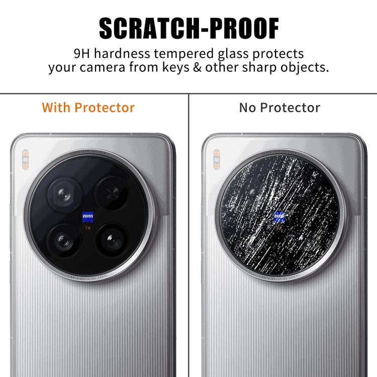 For vivo X200 Ultra Kalebol Transparent HD Anti-Fingerprint AR Integrated Camera Lens Tempered Glass Film