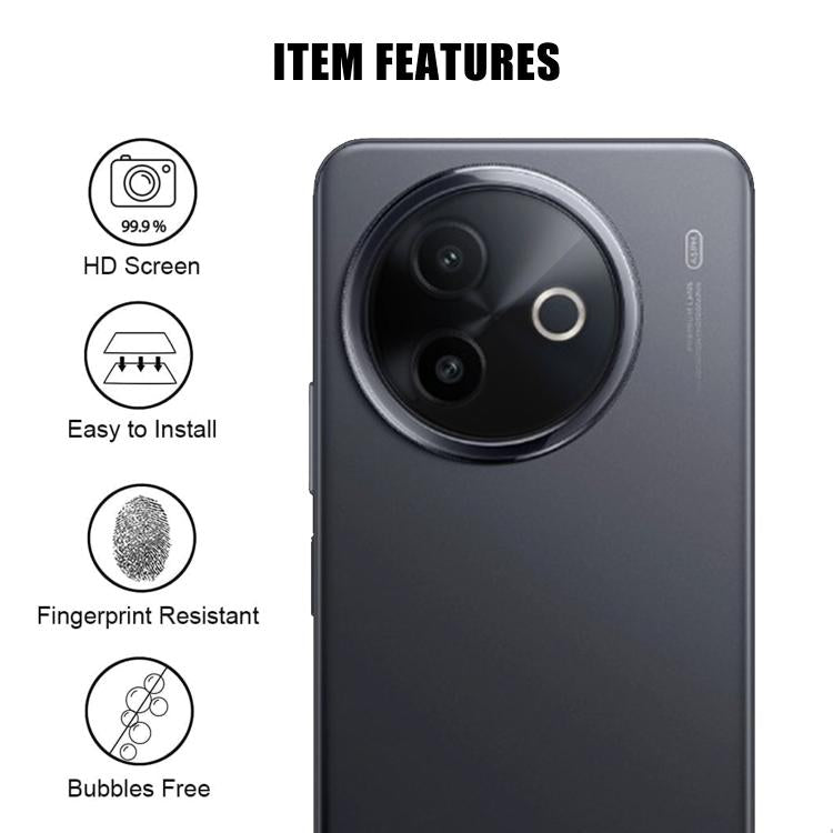 For vivo Y39  5G Kalebol Transparent HD Anti-Fingerprint AR Integrated Camera Lens Tempered Glass Film