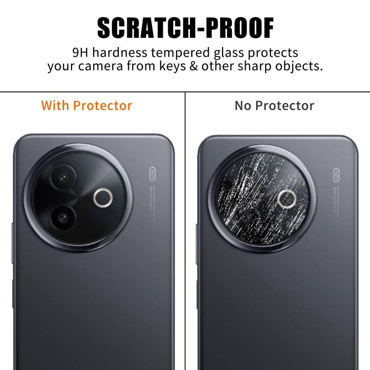 For vivo Y39  5G Kalebol Transparent HD Anti-Fingerprint AR Integrated Camera Lens Tempered Glass Film