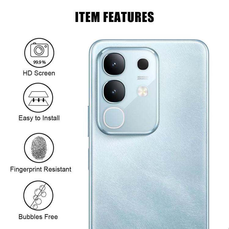 For vivo Y29 4G / T4x Kalebol Transparent HD Anti-Fingerprint AR Integrated Camera Lens Tempered Glass Film
