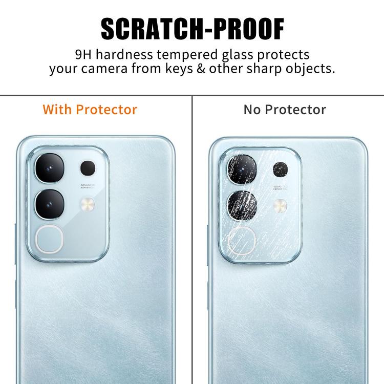 For vivo Y29 4G / T4x Kalebol Transparent HD Anti-Fingerprint AR Integrated Camera Lens Tempered Glass Film