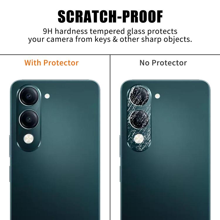 For vivo Y19 Kalebol Transparent HD Anti-Fingerprint AR Integrated Camera Lens Tempered Glass Film